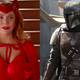 A la izquierda: Wanda Maximoff en WandaVision (Marvel Studios). A la derecha: The Mandalorian (Lucasfilm).